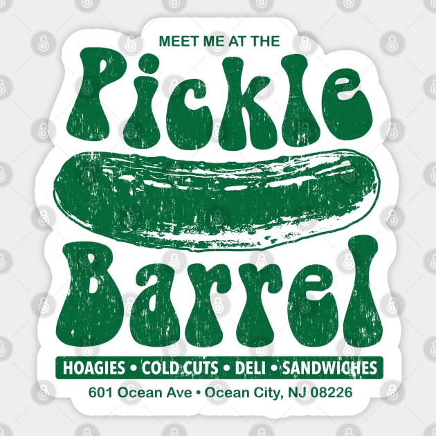 Pickle Barrel - BACK PRINT Sticker by mcillustrator